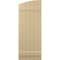 Ekena Millwork Americraft 6-Board (2 Batten) Wood Joined Board-n-Batten Shutters w/Ellipt Top, ARW101BE621X77NTH, PR ARW101BE621X77NTH - alternate 2
